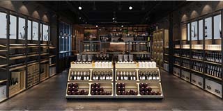 超市紅葡萄酒展示架組合鐵藝商用簡(jiǎn)約便利店創(chuàng)意貨架